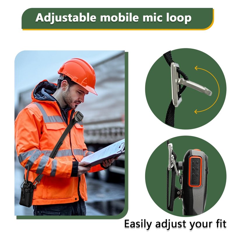 Juecstr 4 Pack Radio Strap and Holder, Radio Pouch, Walkie Talkie Holster for Baofeng Kenwood Motorola Two Way Walkie Talkies