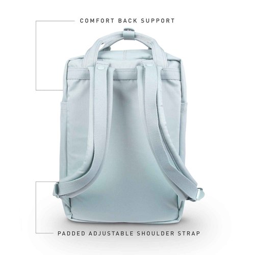 Doughnut Macaroon Nature Pale Series 16L Travel Ladies College Lightweight Commuter Casual Daypacks Bag Backpack (Raindrop)