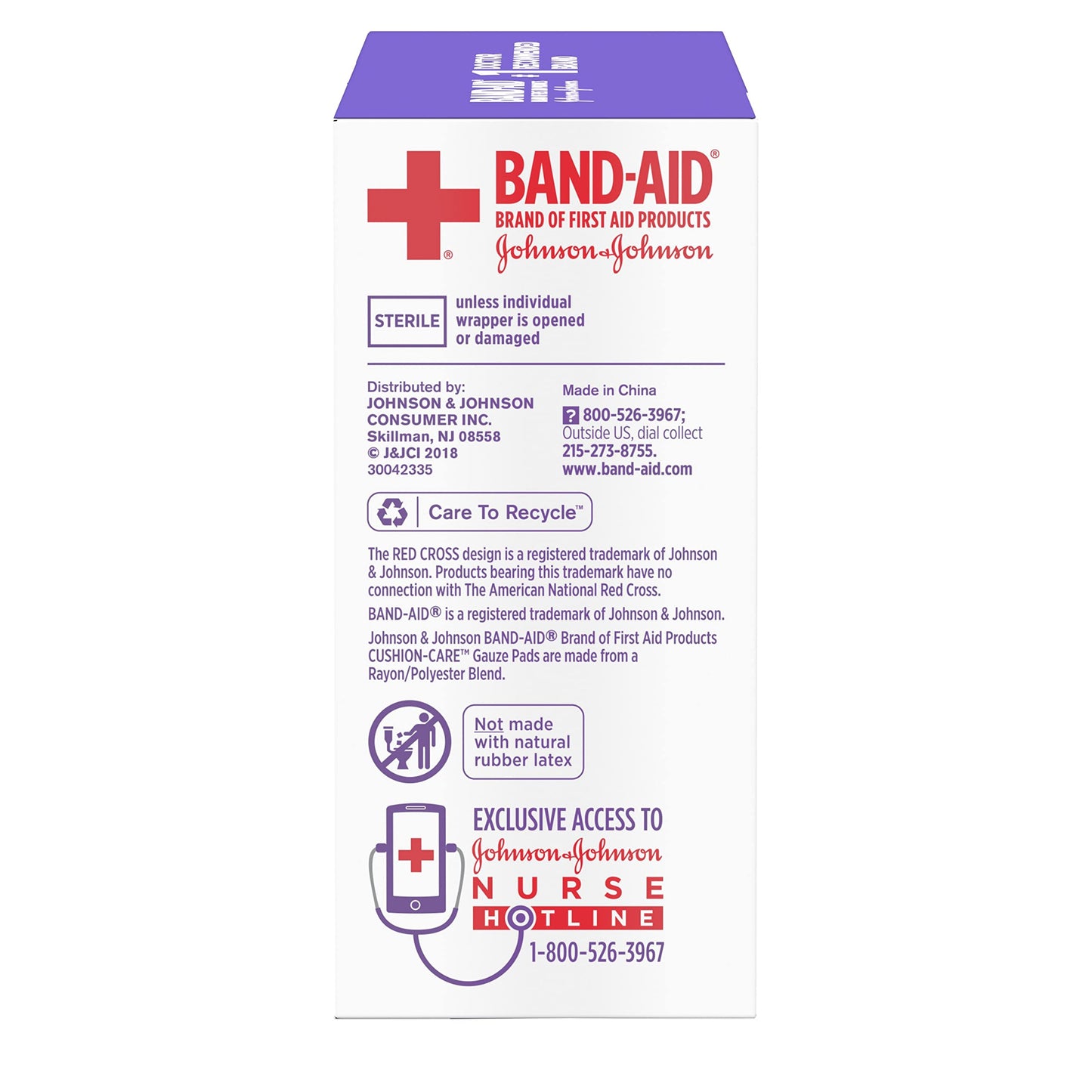 Band-Aid Brand Cushion Care Non-Stick Gauze Pads, Individually-Wrapped, Medium, 3 in x 3 in, 10 ct (Pack of 2)