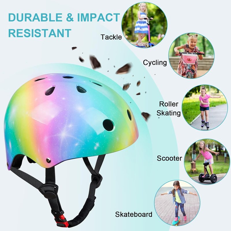 Toddler Bike Helmet - Bienbee Kids Skateboard & Scooter Safety Gear | Ages 3-14, Adjustable Fit