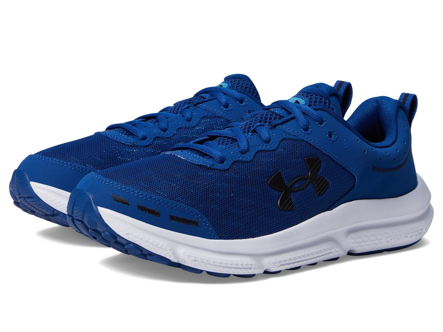 Under Armour Men's Charged Assert 10 Shoes, (401) Blue Mirage/Blue Mirage/Black, 10 X-Wide