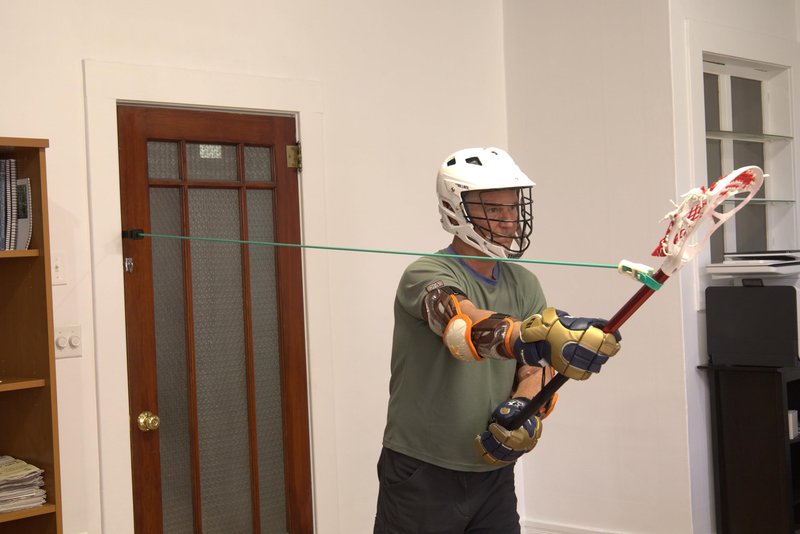 Lacrosse Resistance Band for Arm & Shoulder Strength - Increase Shot Power & Throwing Velocity - Fits All Players