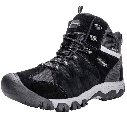 Ansbovey Hiking Boots Waterproof Men's Hiking Shoes Women's Outdoor Trekking Shoes Black 11.5US