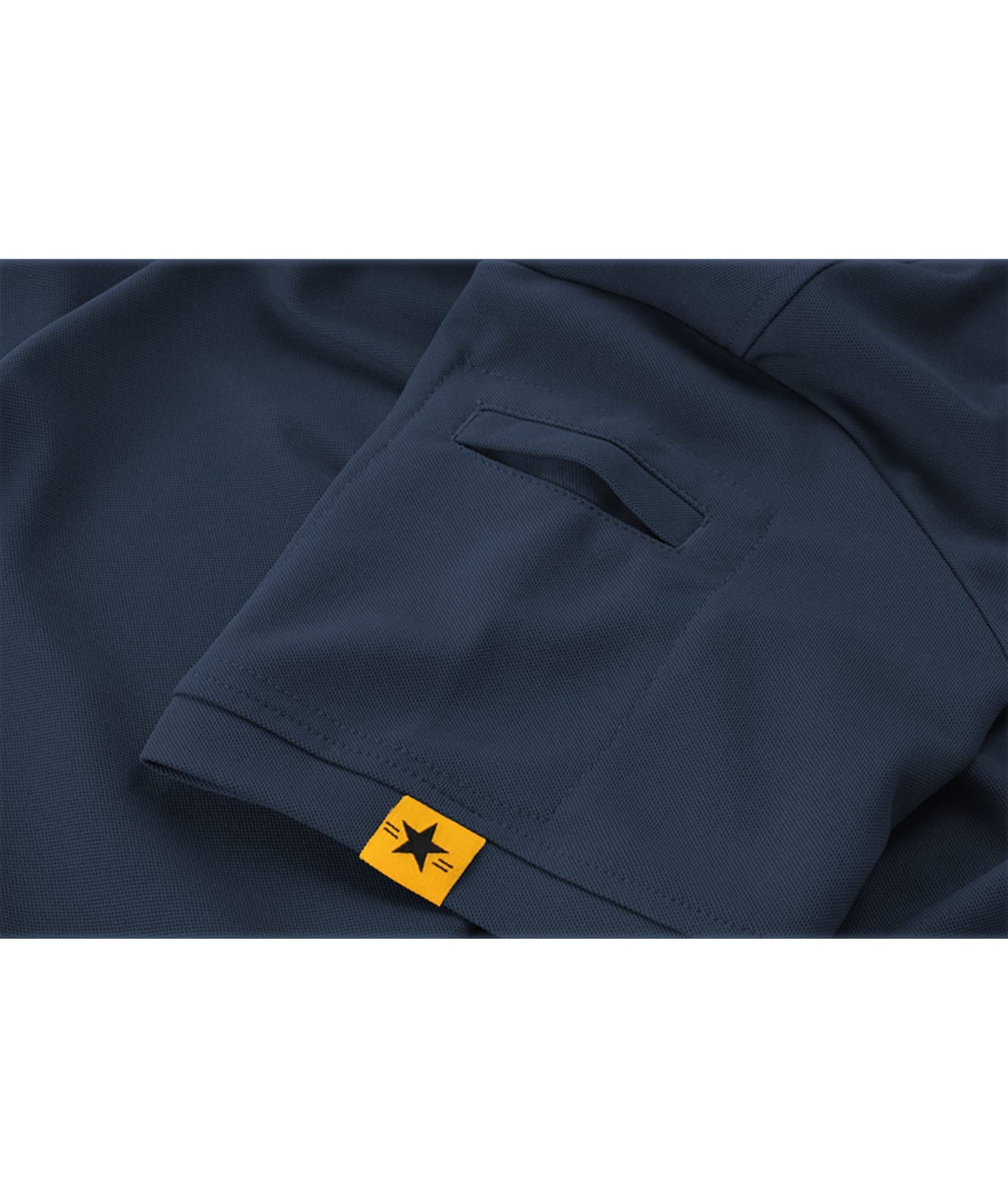 ZITY Mens Polo Shirt Short Sleeve Sports Tactical T-Shirt Athletic Golf Polos Daily Casual Stylish Collared Shirts for Men Navy Medium