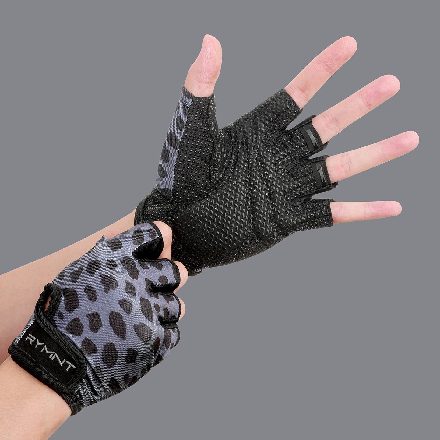 ZEROFIRE Workout Gloves for Women Men - Weight Lifting Gloves with Full Palm Protection & Extra Grip for Women Gym, Weightlifting, Weight Lift, Rowing, Exercise, Sport, Cycling.Snow Leopard-Small