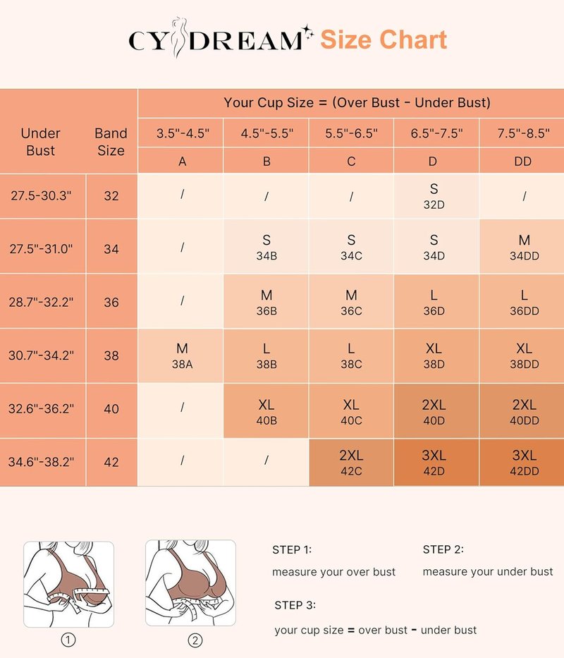 Wireless Support Bra for Women - Full Coverage Zip Front Closure | Comfort Fit, Back Smoothing, No Underwire