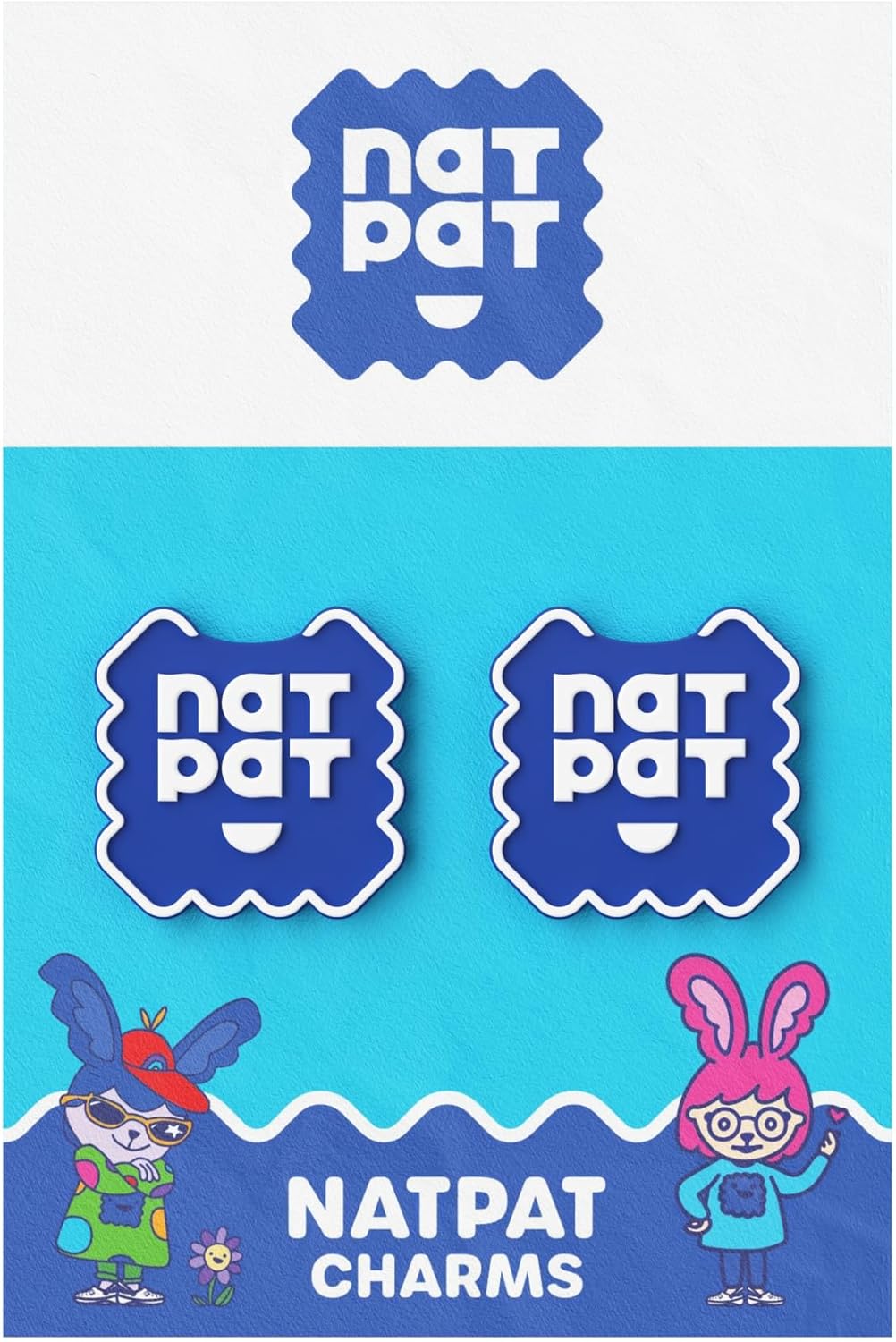 Shoe Charms for Crocs - Fun Sticker Holders for Kids & Adults | 2 Pack Compatible with BuzzPatch & Trailpatch