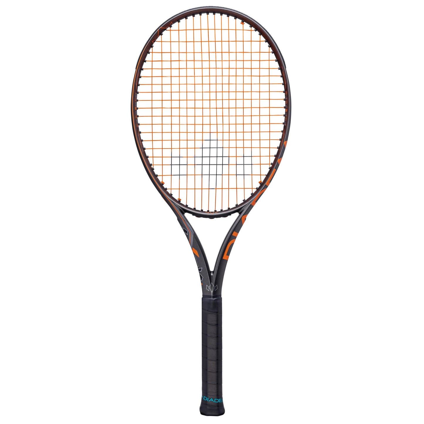 Diadem Axis 100 Tennis Racket | 16x19 String Pattern, FS3 Stabilization, Kraibon Vibration Dampening, Precision Strike Zone for Unrivaled Spin & Control (Black/Orange, Grip: 4 1/4" (L2))