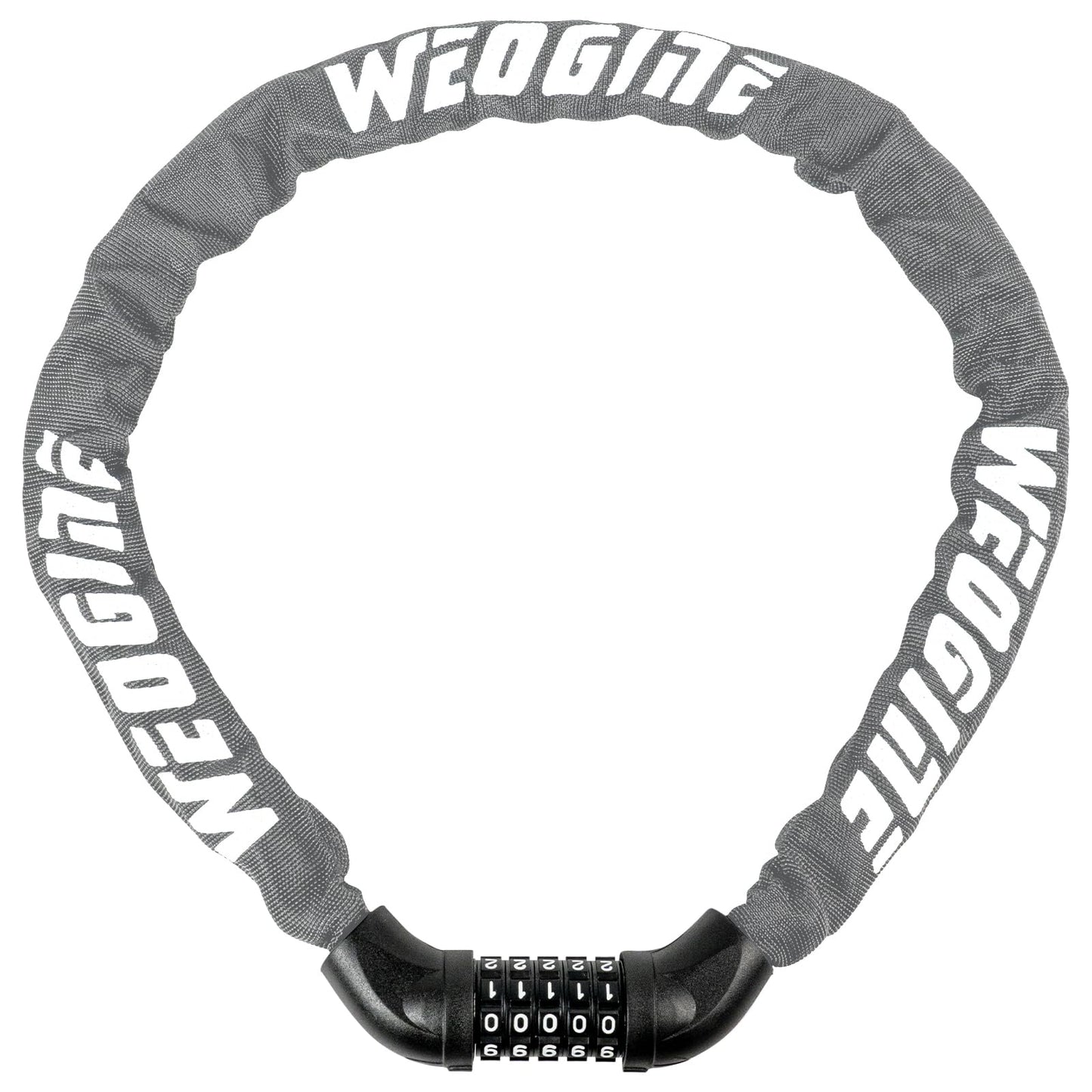 Bike Lock with Numbers and high Security Level, Bike Chain Lock, Bicycle Locks, 5 Digit Combination Lock for Bike, Bicycle, Scooter, Motorcycle, Door, Gate, Fence