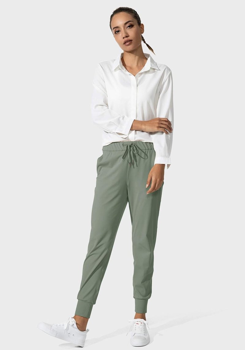 SANTINY Women's Joggers - Comfortable Drawstring Sweatpants for Running & Lounge | Pockets, Various Sizes