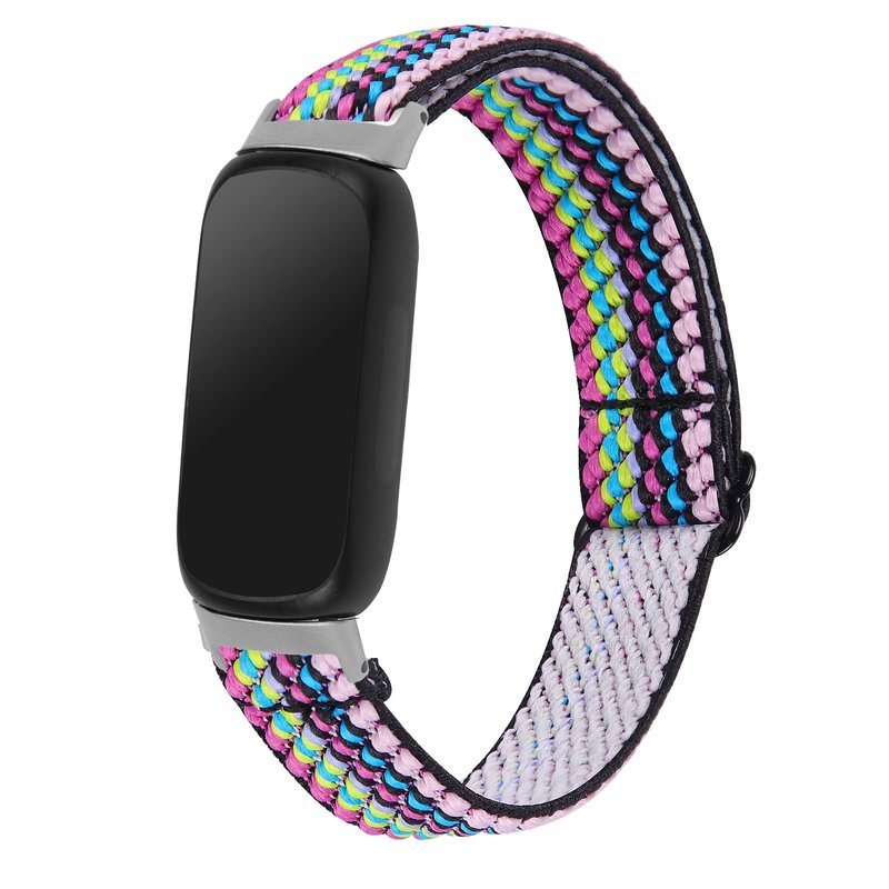 3 Pack Stretch Bands Compatible with Fitbit Inspire 3 Band Nylon Strap Floral Breathable Adjustable Stretchy Loop Wristband Intended for Fitbit Inspire 3 (3A)