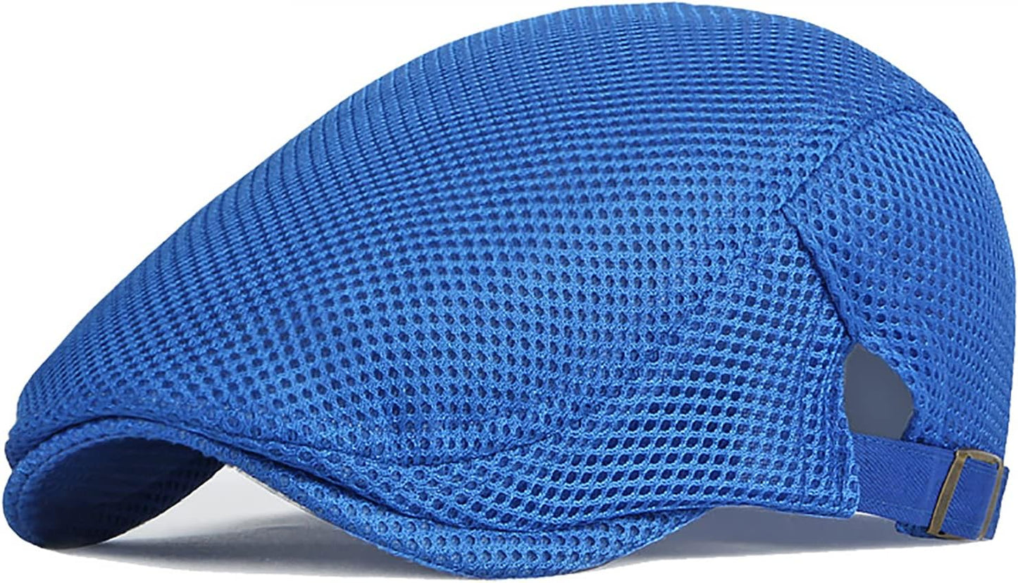 Men's Breathable Mesh Summer Newsboy Cap - Lightweight & Stylish