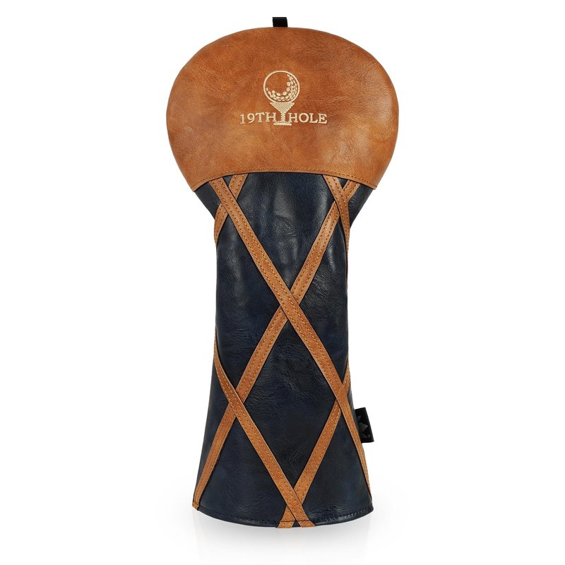 Craftsman Golf Brown Driver Headcover Golf Club Head Cover for Driver Wood 19th Hole After Party Design