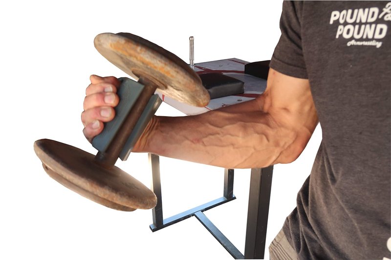 Complete Hand Control: Arm Wrestling Training Handle - Pair of Hand Shaped Grips with Custom Handles Included - Arm Wrestling Training Equipment