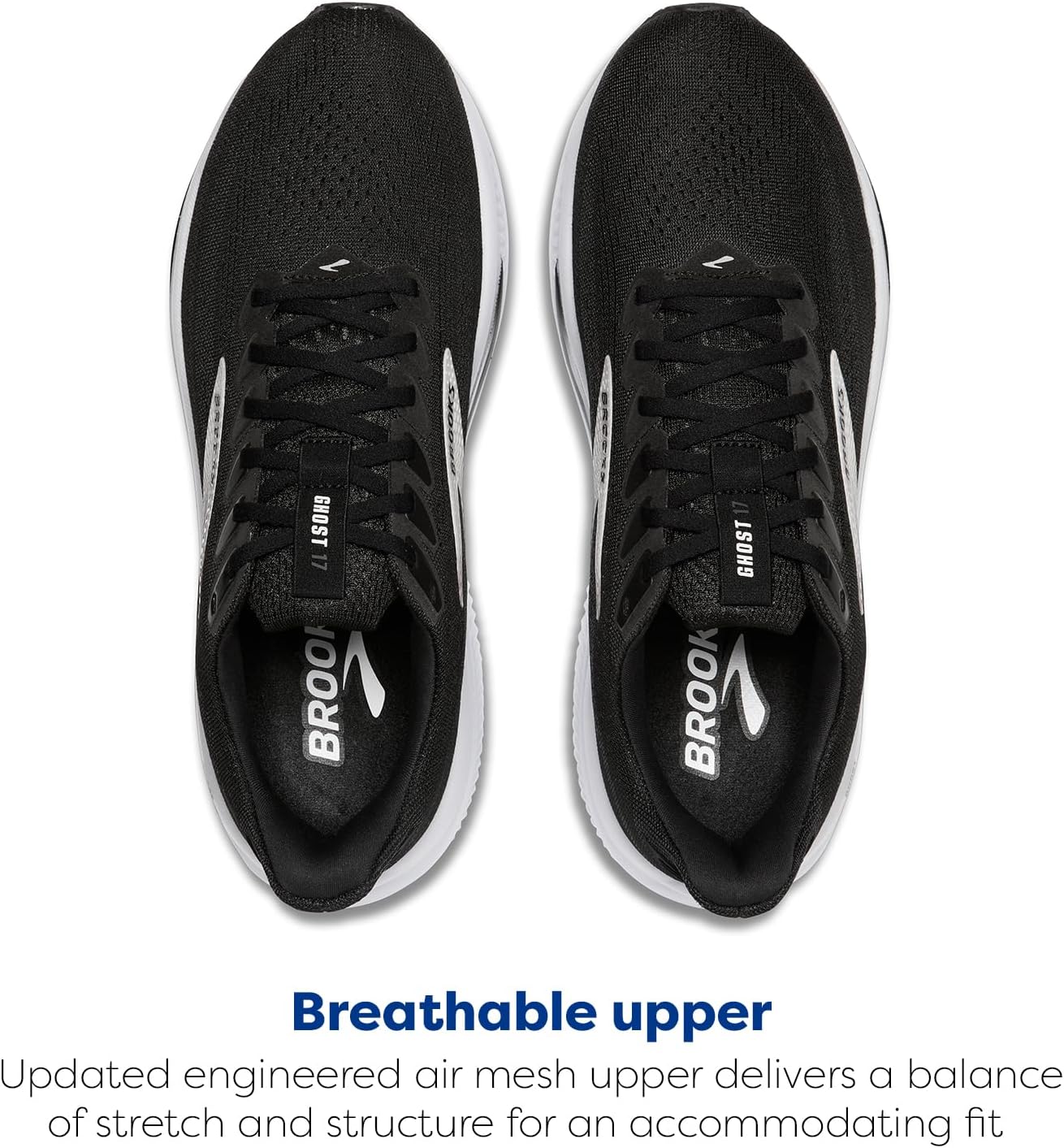 Brooks Men's Ghost 17 Running Shoes - Lightweight, Neutral Cushioning | Comfortable Fit