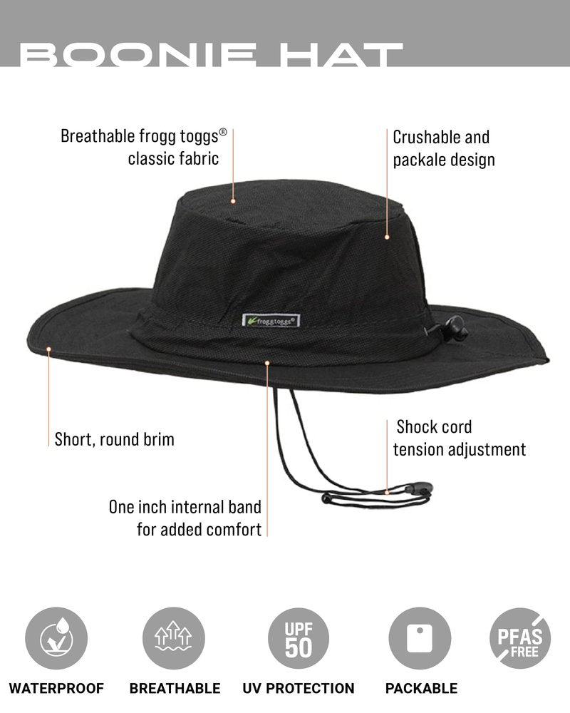 FROGG TOGGS Boonie Hat - Fishing hat offers waterproof, breathable, sun protection