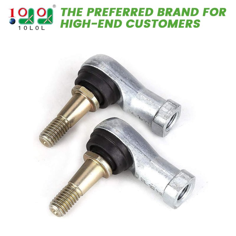 10L0L Golf Cart Ball Joint Kit Tie Rod End Set Compatible with EZGO TXT G&E 2001-up, Thread and Right Thread for Driver and Passenger Side, OEM# 70902G01, 70902G02