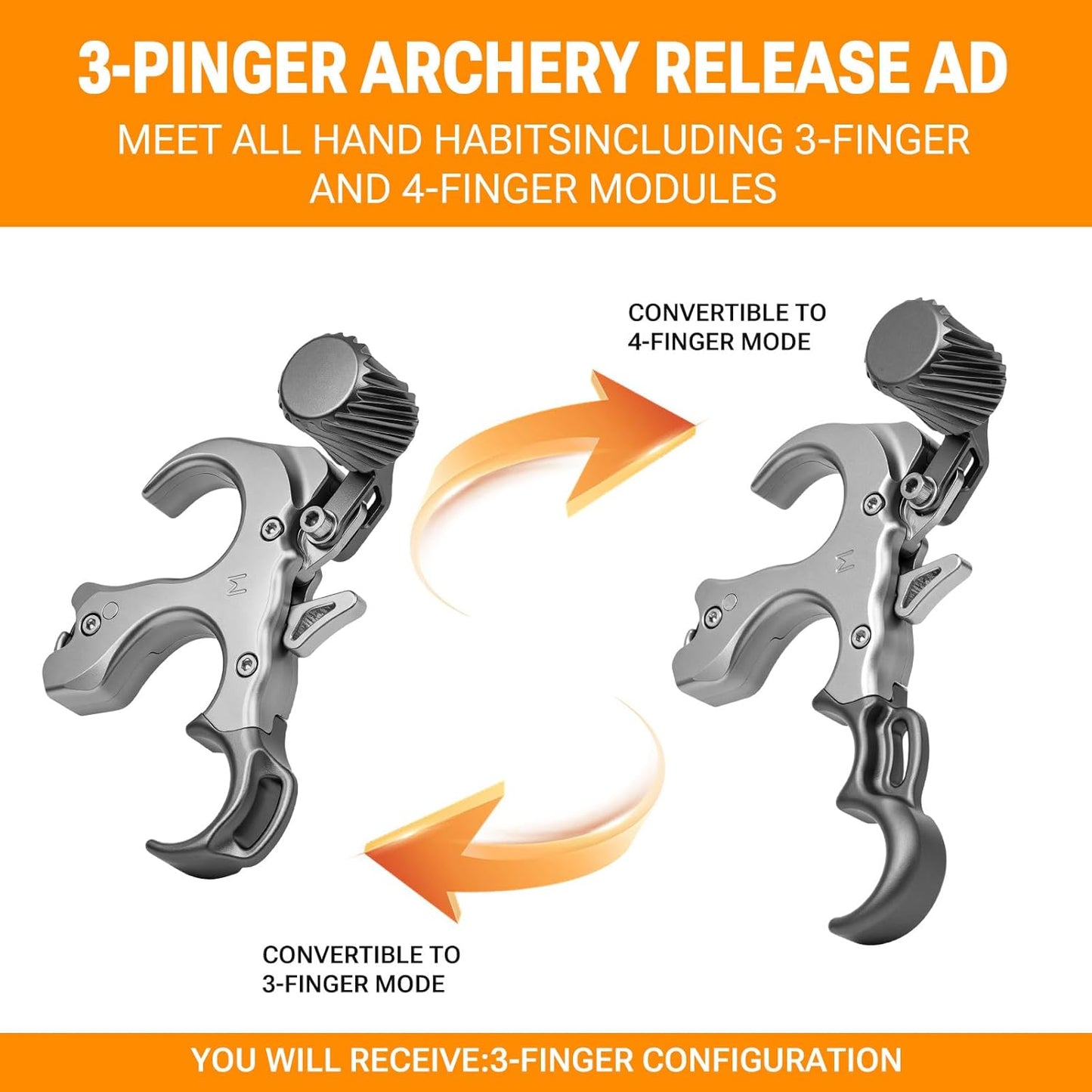 Compound Bow Release Aid - Adjustable Wrist Strap & Thumb Trigger | Aluminum Alloy for Left & Right Handers