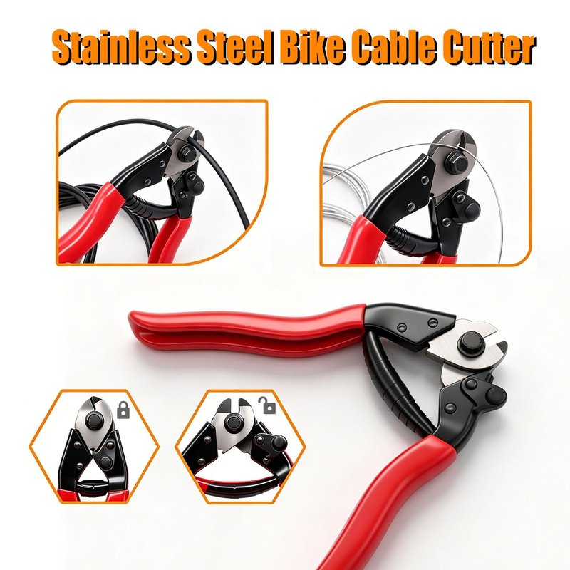 weideer 107PCS Stainless Steel Wire Cutter Bike Brake Cable Housing Shifter Cable Housing Universal Bike Cable Kit Bicycle Brake Cable Shift Cable with Bike Cable End Caps O-Rings