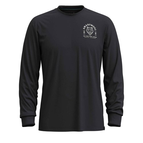 Smartwool Men's Perfect Crew Long Sleeve Tee, Light Gray Heather