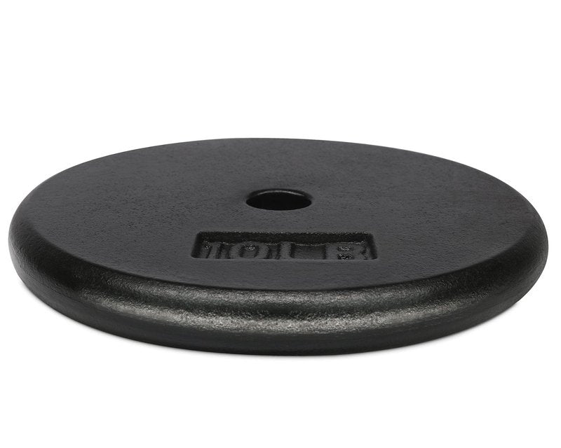 Yes4All Tri-Grip Handles Olympic Weight Plates/Cast Iron Weight Plates, Suitable for Barbell Exercises, Strength, Flexibility Training - 35lb (Set 4pcs)