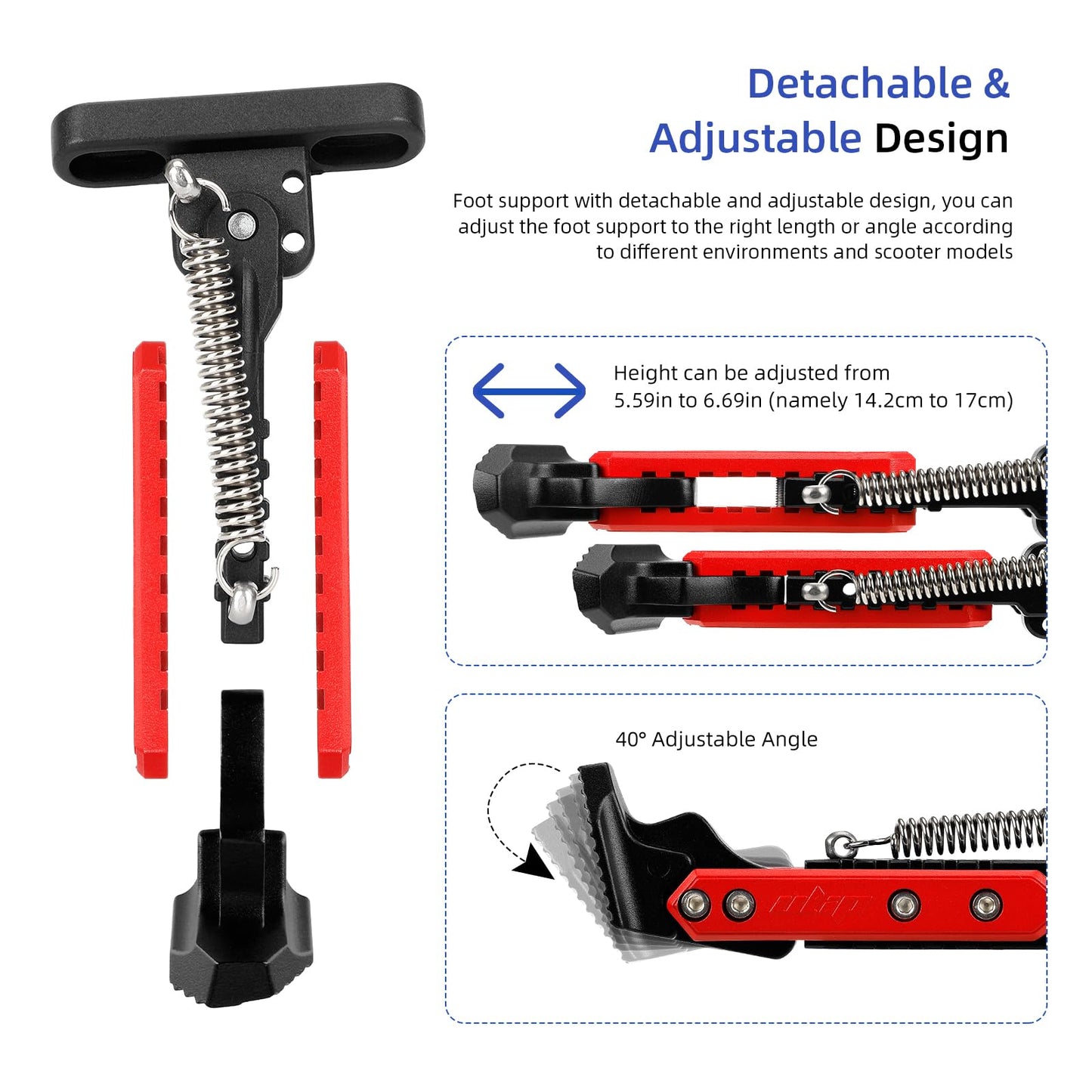 ulip Scooter Kickstand Parking Stand Feet Support Replacement Part Compatible for Ninebot Max G30/Max G30LP Electric Scooter