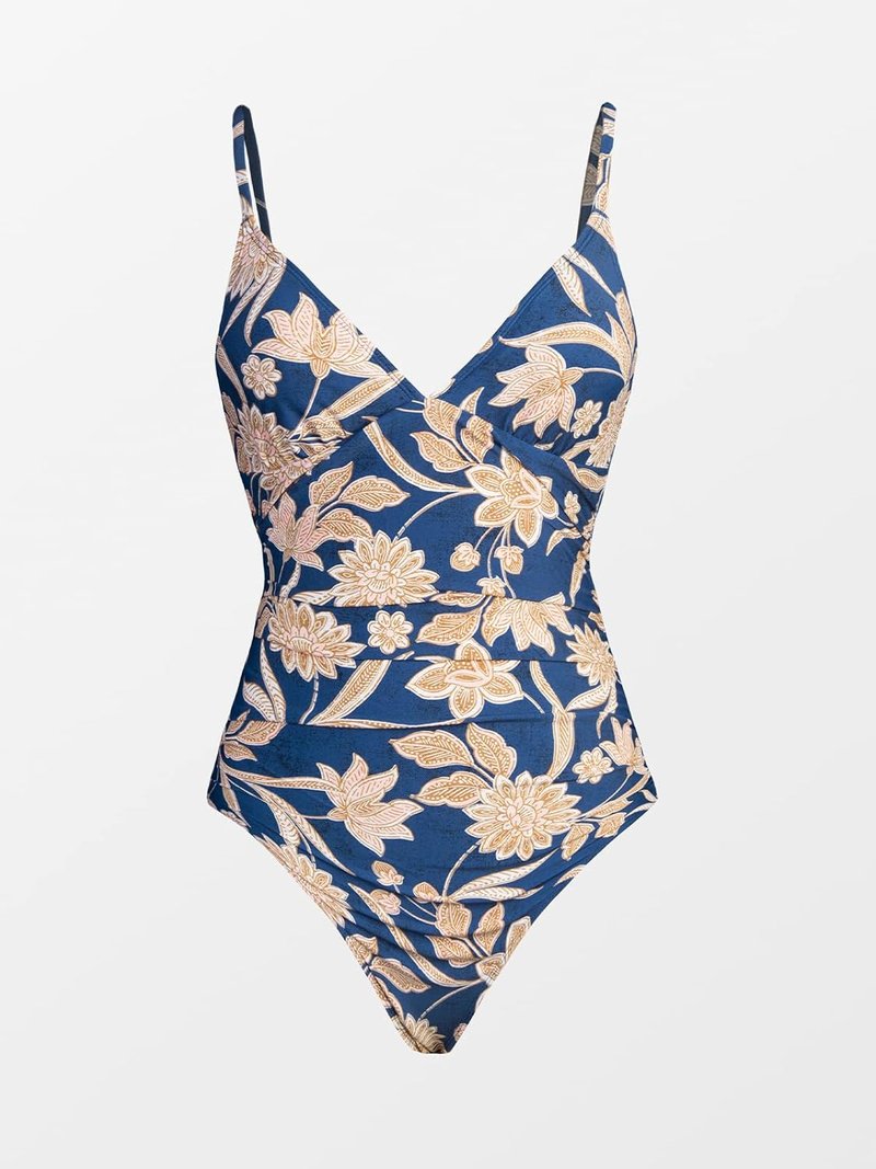 CUPSHE Women's One-Piece Swimsuit - Tummy Control V-Neck Design | Stylish Bathing Suit