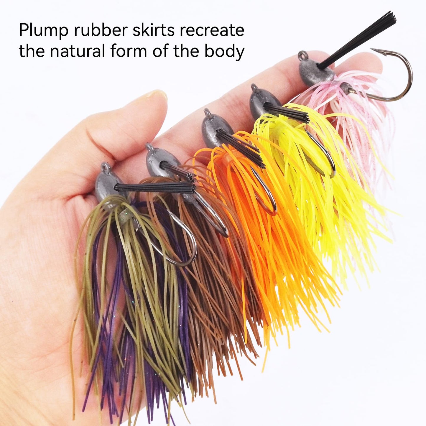 LUREBITE Weedless Football Jigs for Bass Fishing