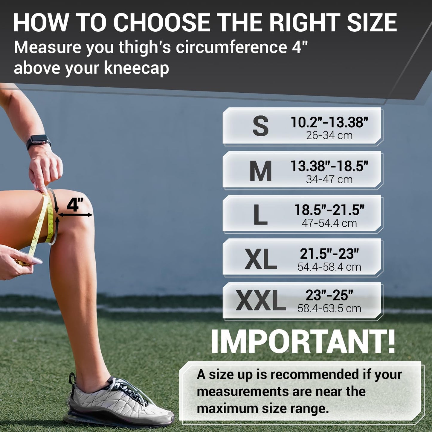 DR. BRACE ELITE Knee Brace with Side Stabilizers & Patella Gel Pads for Maximum Knee Pain Support and fast recovery for men and women-Please Check How To Size Video (Mercury, Small)