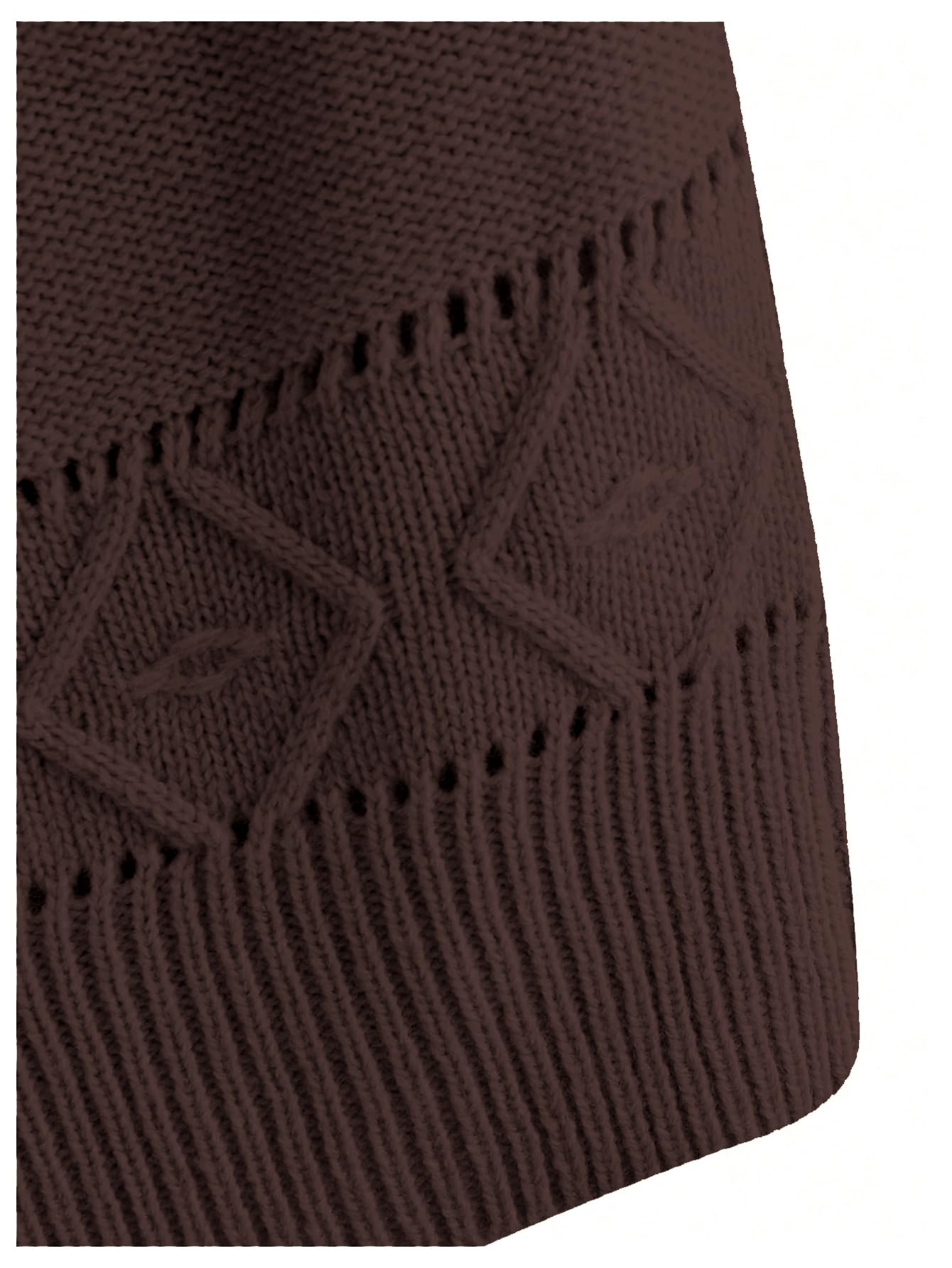 SweatyRocks Women's Sleeveless Solid Knit Straps Crop Tank Tops Brown Medium