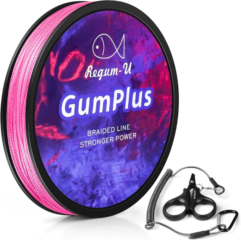 GumMAX Braided Fishing Line - 8X Abrasion Resistant, Zero Stretch | 5-100LB, 545/1093/1640 Yards
