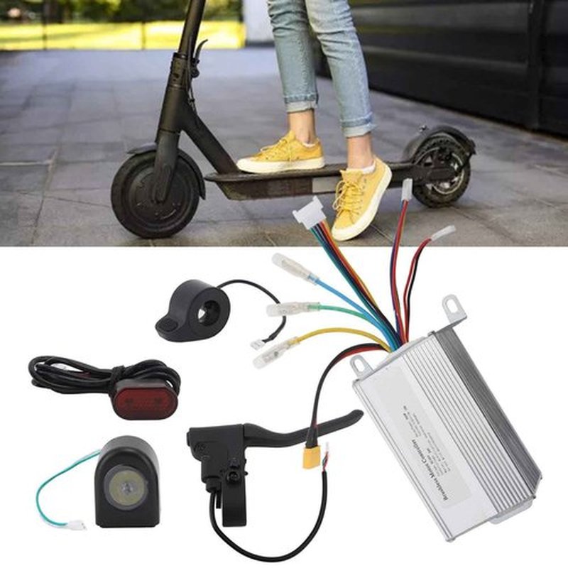 Electric Scooter Controller Kit, 36V 350W Controller Dashboard Display Thumb Throttle Brake Lever Headlight Tail Light, Electric Scooter Accessory for Daily Commute, Recreation, Sports