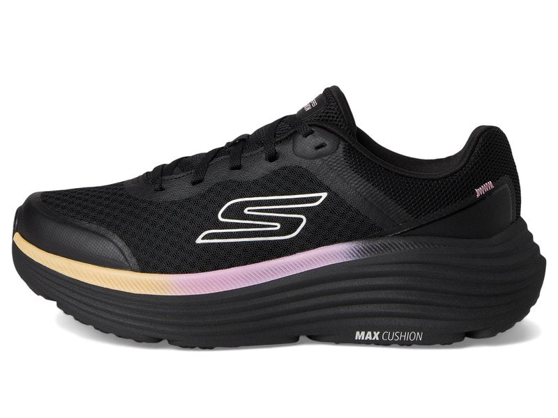 Skechers Women's Max Cushioning Endeavour Canova Sneaker, Black/Pink, 8.5 Wide