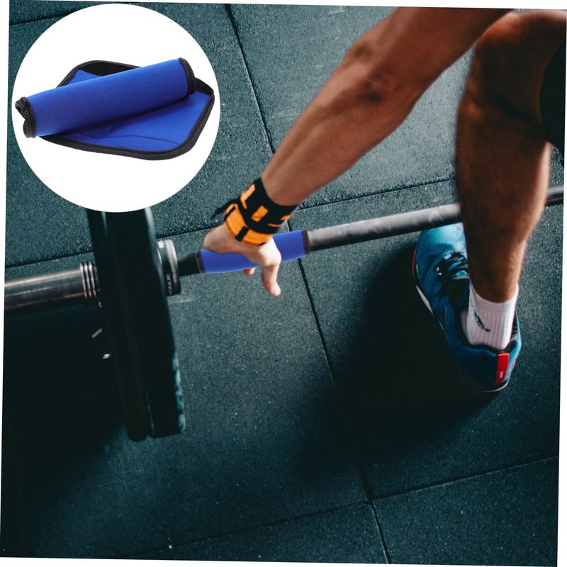 BRIGHTFUFU Barbell Pad 2-Pack Removable Anti-Slip Horizontal Bar Cover Cushion for Weight Lifting Gym Accessories Portable Barbell Protector for Hip Thrusts and Pull-Ups