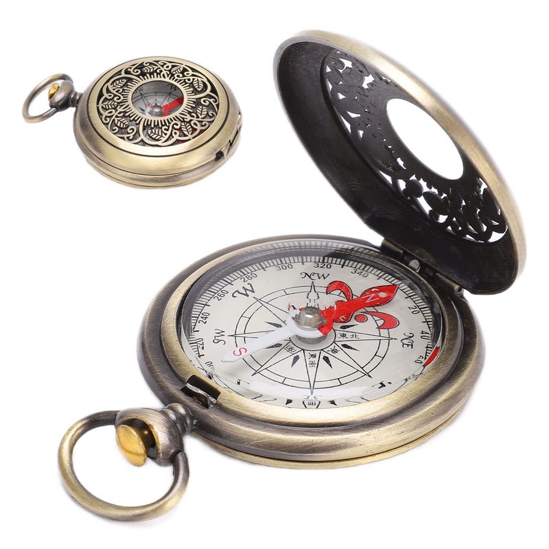 Moofey Compass, Brass Compass, Compas Watch for Outdoor Hiking