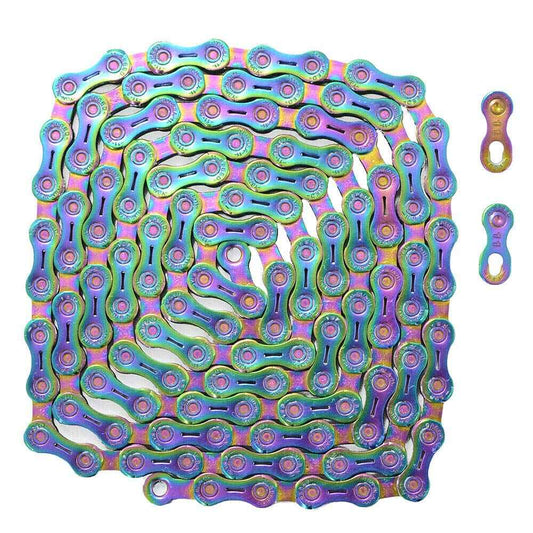 YBN 11 Speed Chain SLA-H11-TIC 126 Link w/Power Lock, Rainbow, ST2206