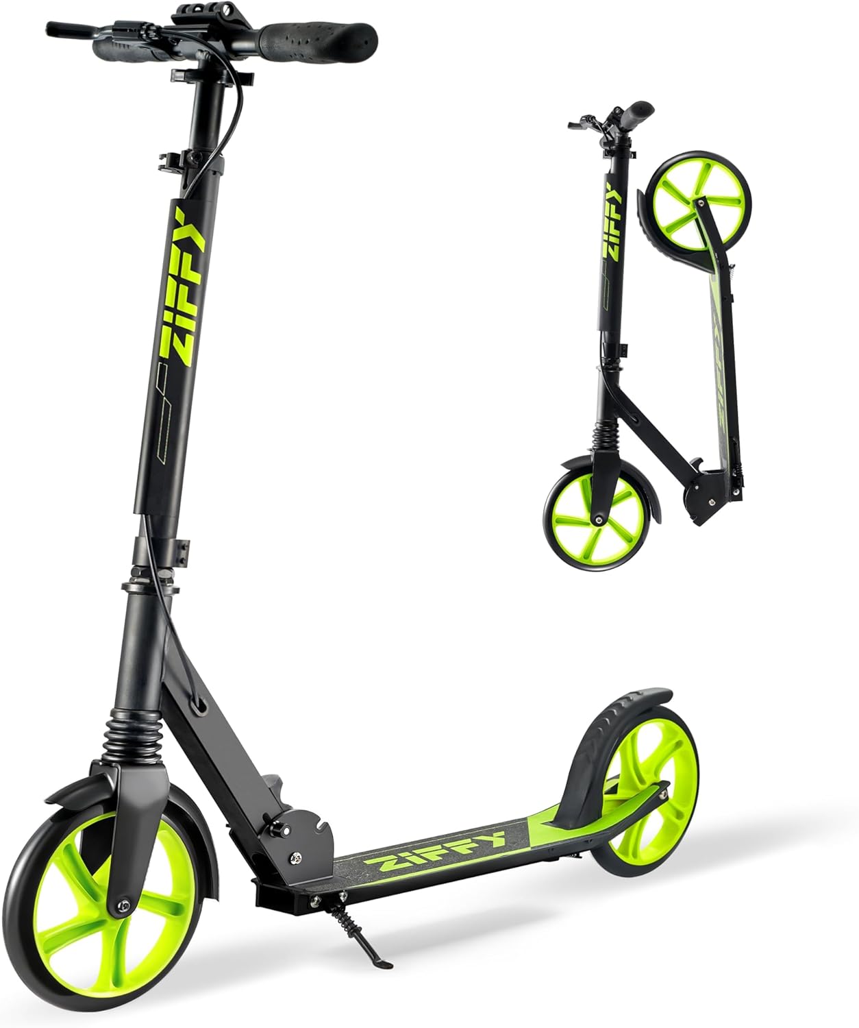 JOVA ZIFFY Kids Scooter - Foldable Kick Scooter with Hand Brake | 4 Adjustable Heights, Lightweight Design, Supports 220 lbs