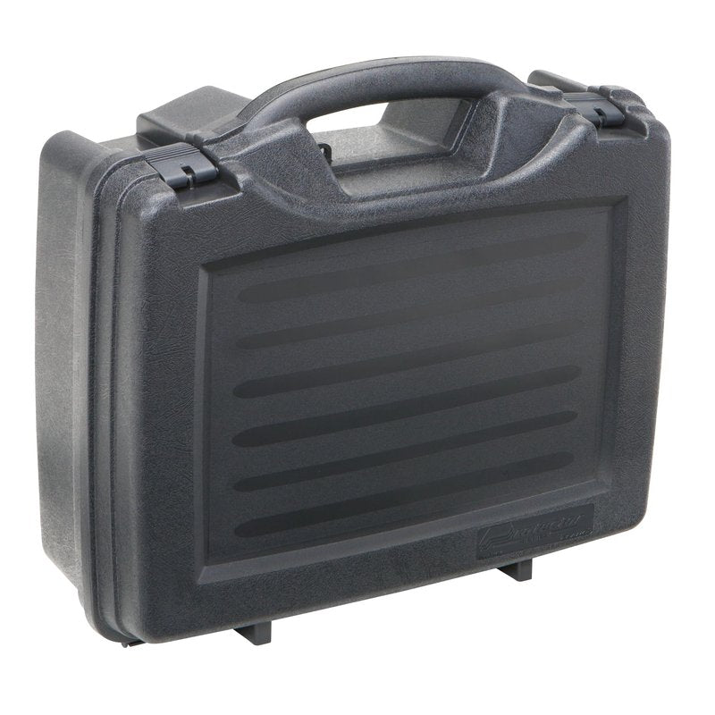 Plano Protector Series Four Pistol Case, Large, Black, Hunting Gun Case with Padlock Tabs and Foam Padding, Hard Plastic Pistol and Accessory Case