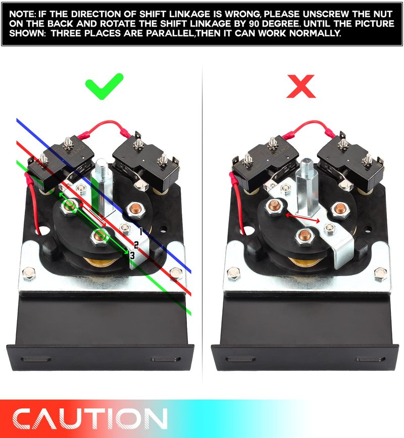 Goanyere EZGO TXT Forward and Reverse Switch Assembly, Golf Cart Forward and Reverse Switch for 1994-UP Electric EZGO TXT, OEM# 70578-G01