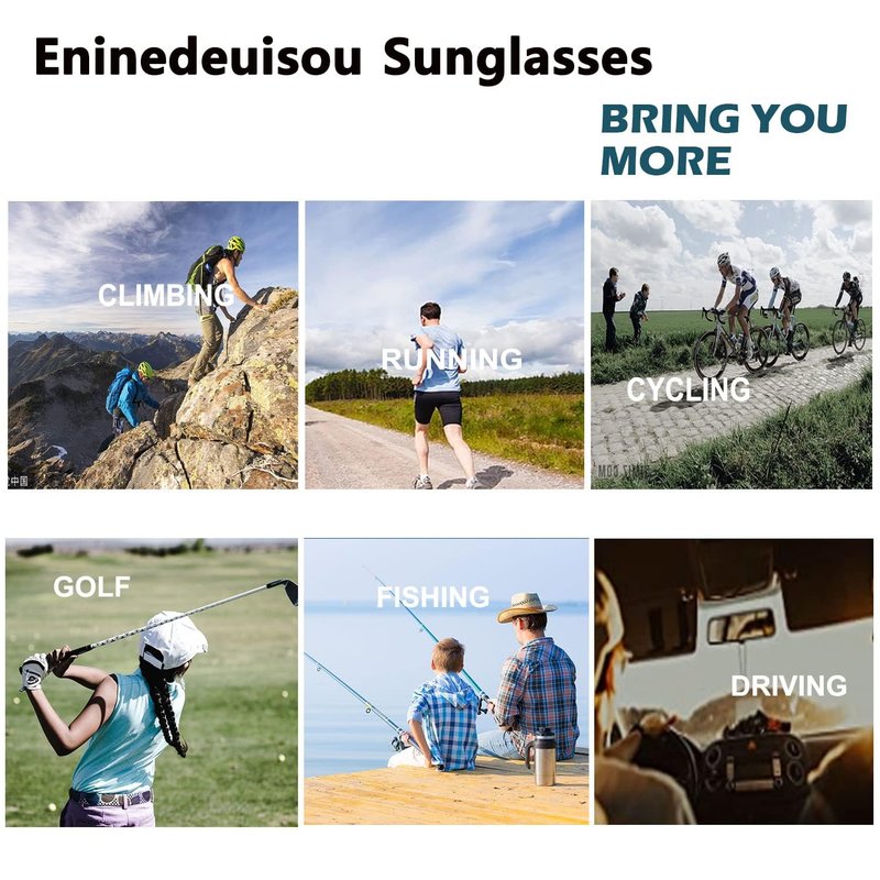 Eninedeuisou Baseball Sunglasses for Men Women,Light UV400 Cycling Sports Running Sunglasses Youth Sun Glasses Unisex Adult.