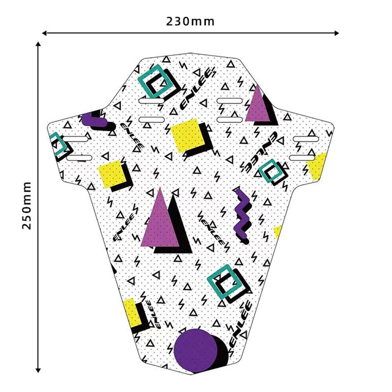 ENLEE 2PCS Mountain Bike Fenders Mud Guard, MTB Fenders Bicycle Mudguard-Protect You from Mud and Water Spray (Black-Yellow)