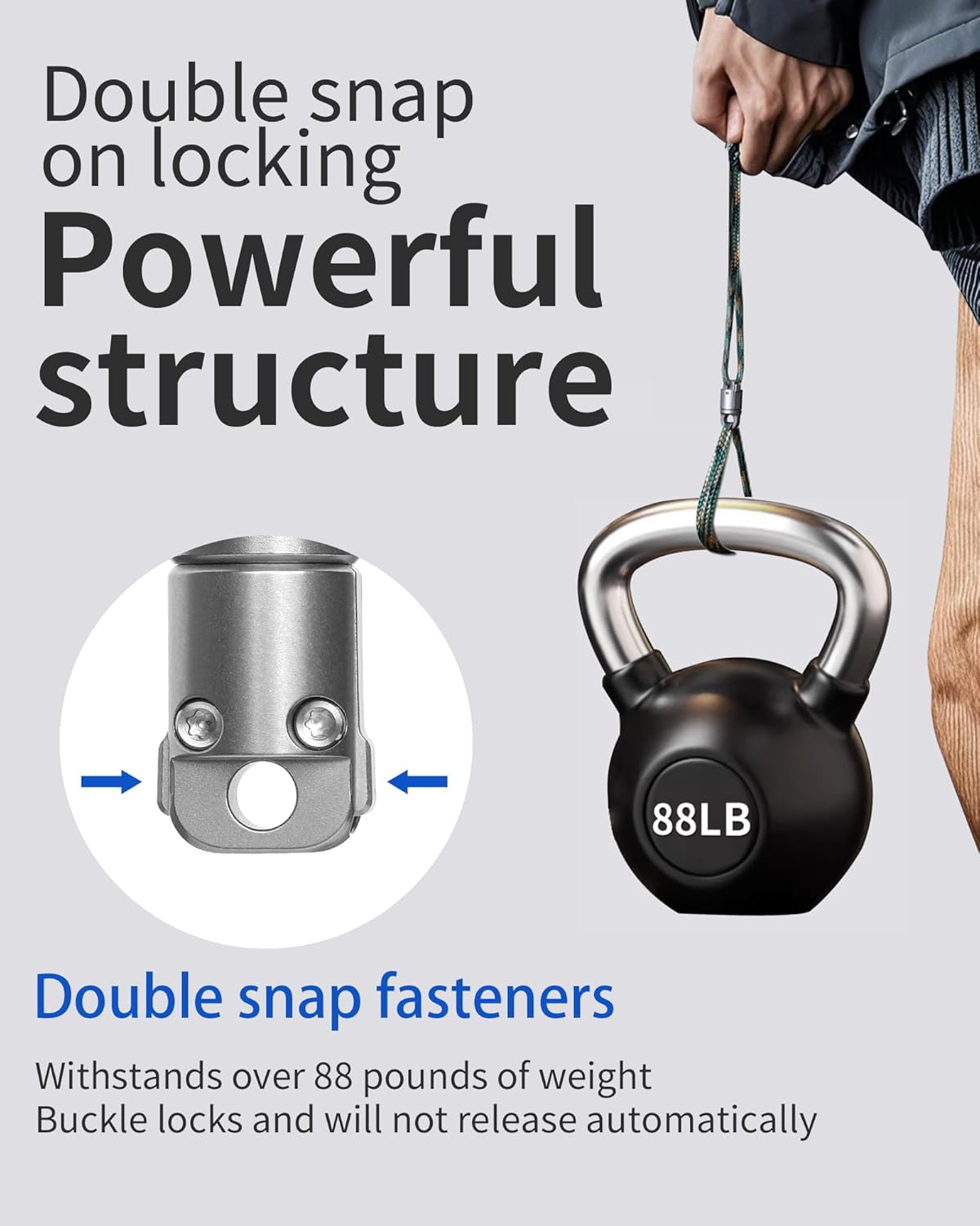 Titanium Quick Release Keychain - Detachable Magnetic Holder | 360° Rotatable, 88LB Capacity
