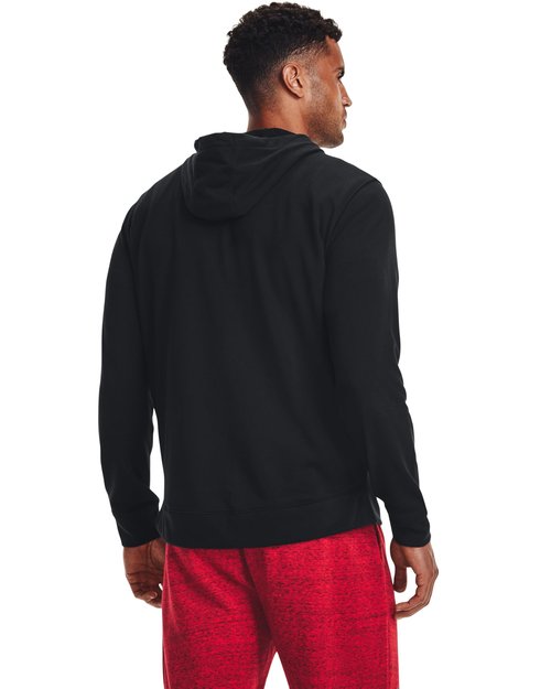 Under Armour Mens Rival Terry Full Zip, (001) Black / / Onyx White, Small