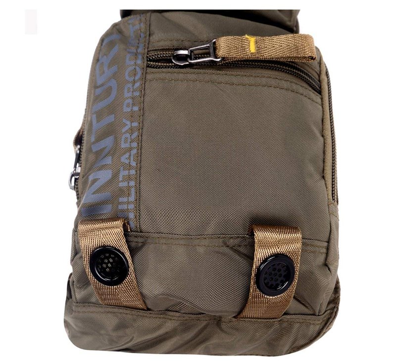 Kawei Knight Nylon Sling Chest Bag Multi-pocket - Army Green