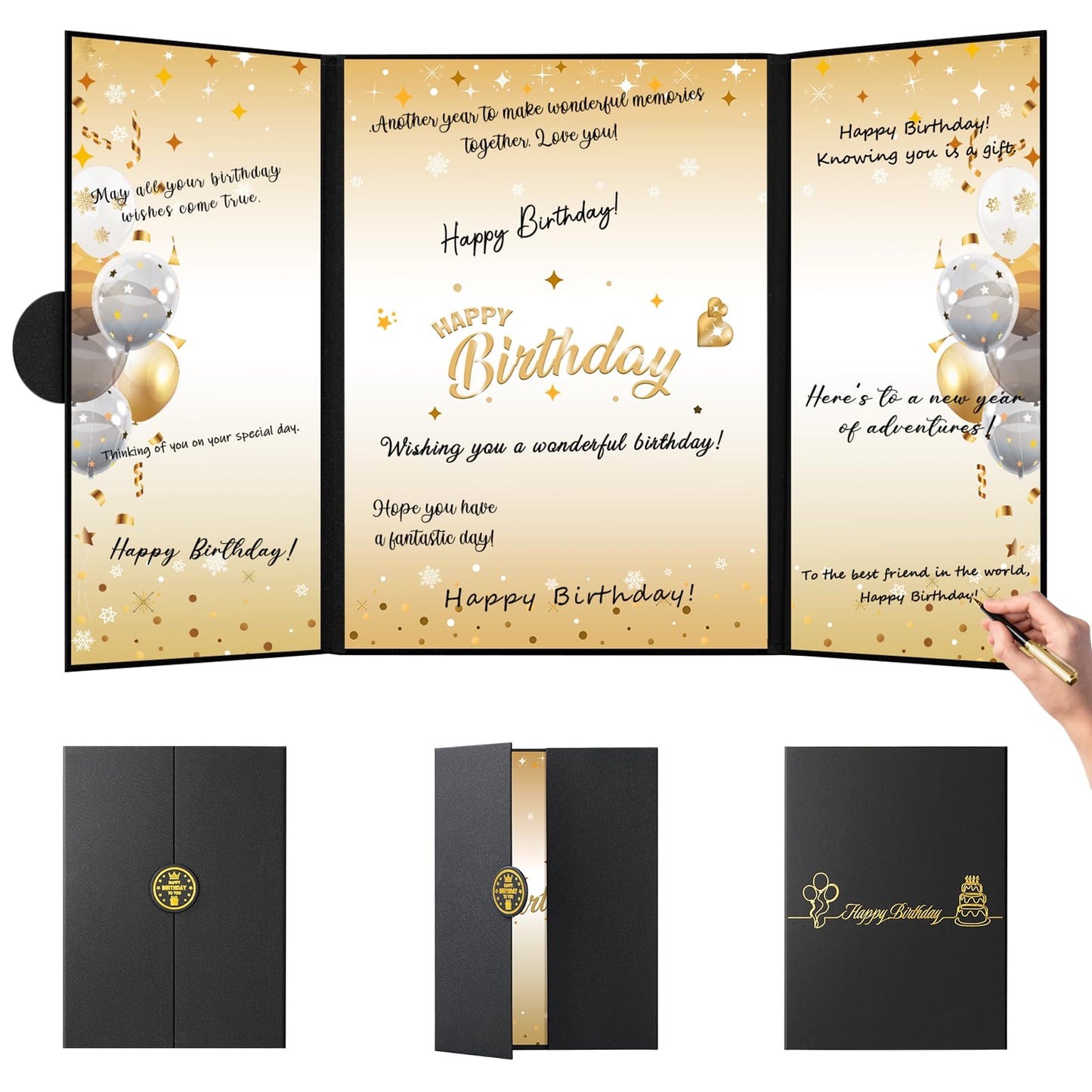 Birthday Party Decorations, Alternative Signature Guest Book for Men Women