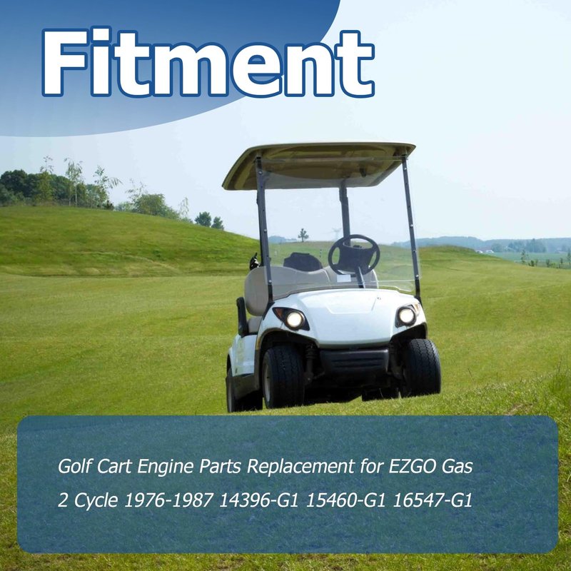 WFLNHB Golf Cart Engine Parts Replacement for EZGO Gas 2 Cycle 1976-1987 14396-G1 15460-G1 16547-G1