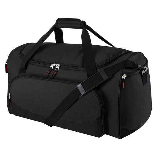 Uarition Mens Gym Bag 21 inch Large Overnight Weekender Duffle Bag for Travel Sport-Black