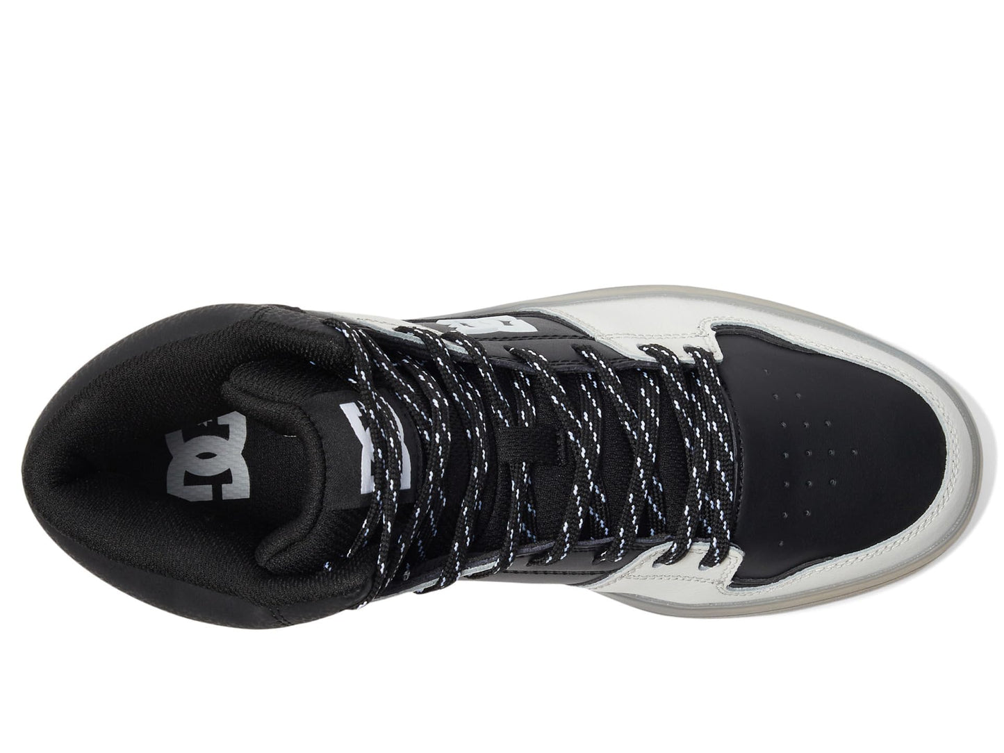 DC Cure Casual High-Top Skate Shoes Sneakers Black/Cream 9.5 D (M)