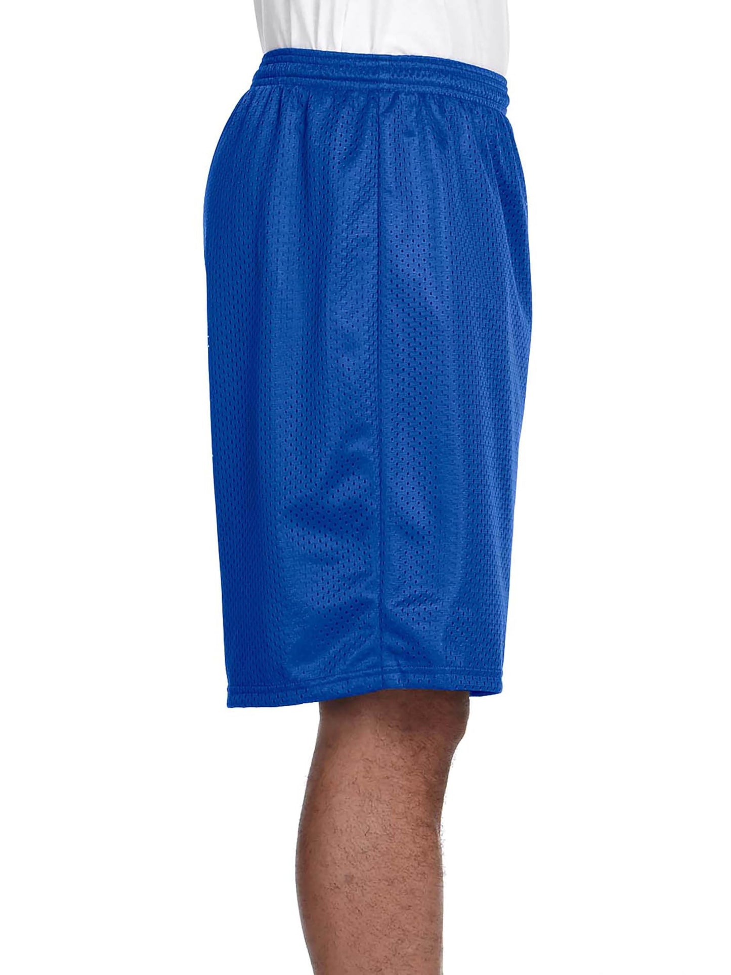 Hat and Beyond Mens Lightweight Basic Mesh Solid Basketball Jersey Workout Fitness Gym Shorts (Small, 1ihb01_Royal Blue)