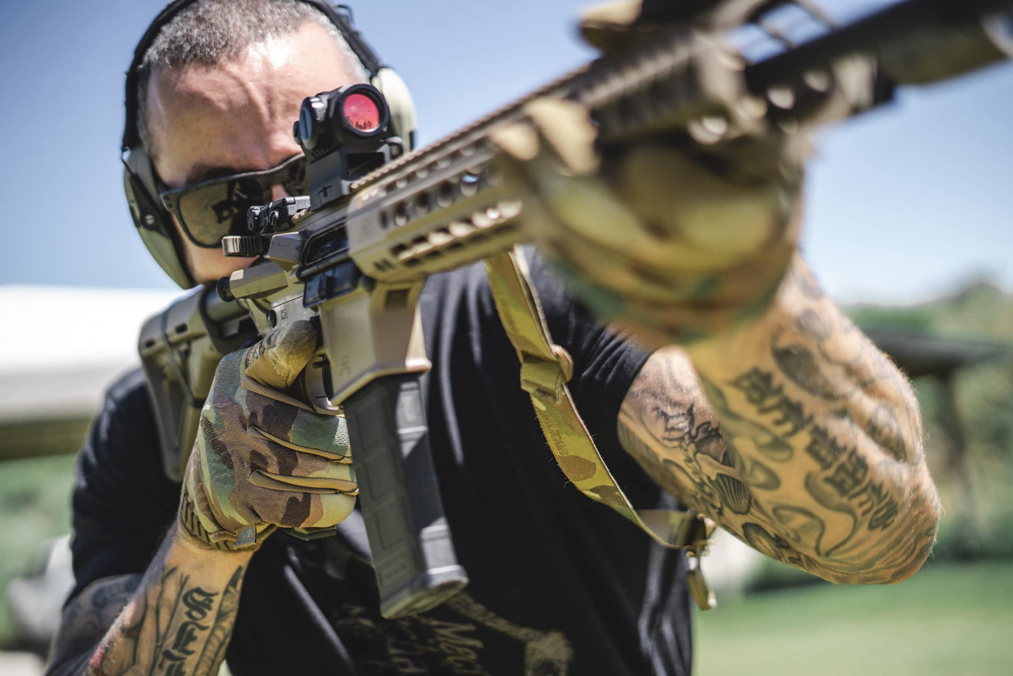 Mechanix Wear Original Tactical Glove - High Performance Anti-Slip Grip Safety Gloves - Impact Resistant & Touchscreen Capable - Large - MultiCam Camouflage